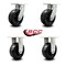 Service Caster 8'' Extra Heavy Duty Phenolic Wheel Caster Set 2 Swivel 2 Rigid , 4PK CRAN-SCC-KP92S830-PHR-2-R-2 - alternate 4
